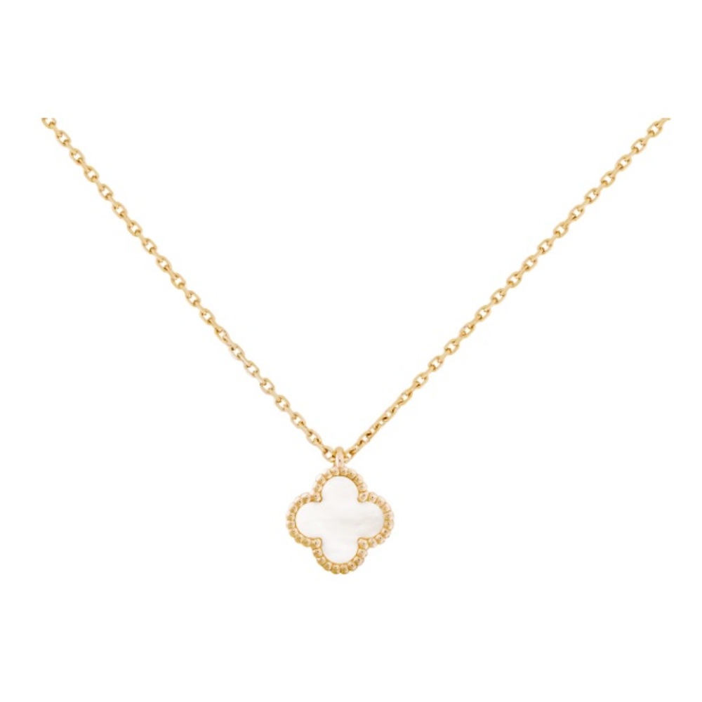 Van Cleef Sweet Alhambra mother of pearl necklace